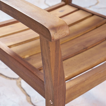 Set da pranzo da esterno Stamford da 5 pezzi in legno di acacia di Christopher Knight Home