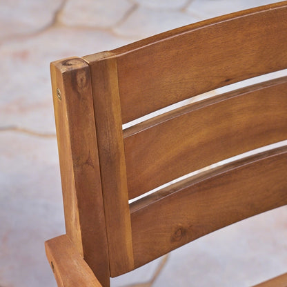 Set da pranzo da esterno Stamford da 5 pezzi in legno di acacia di Christopher Knight Home