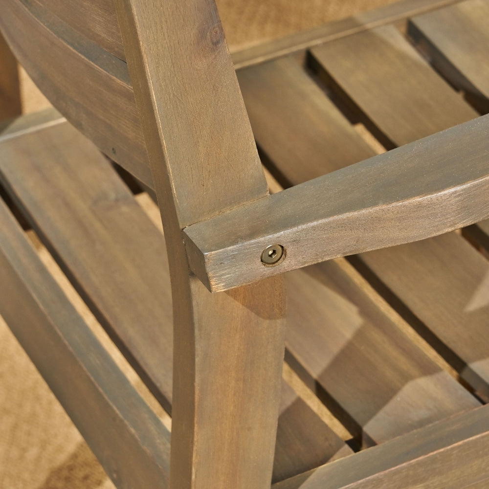 Set da pranzo da esterno Stamford in legno di acacia da 7 pezzi con tavolo ovale di Christopher Knight Home