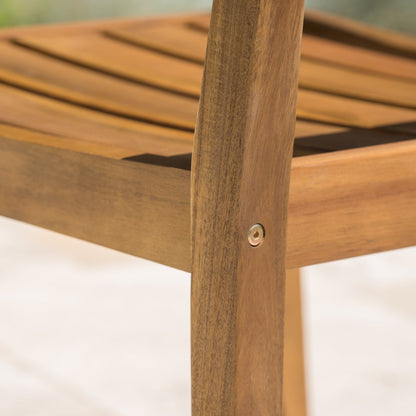 Set da pranzo rettangolare da 7 pezzi in legno di acacia Stamford Outdoor di Christopher Knight Home