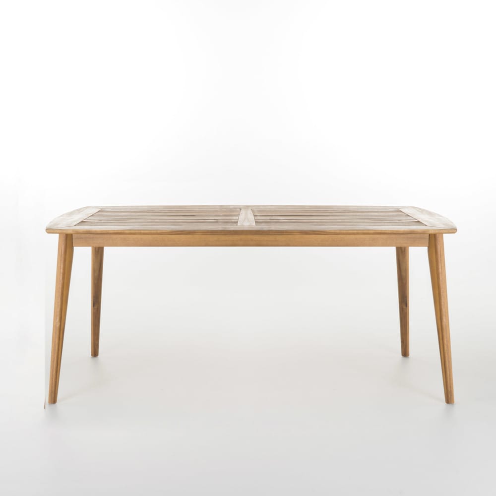 Set da pranzo rettangolare da 7 pezzi in legno di acacia Stamford Outdoor di Christopher Knight Home