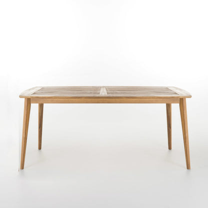 Set da pranzo rettangolare da 7 pezzi in legno di acacia Stamford Outdoor di Christopher Knight Home