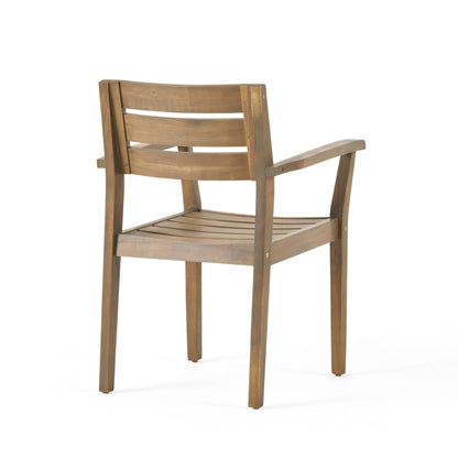 Set da pranzo rettangolare da 7 pezzi in legno di acacia Stamford Outdoor di Christopher Knight Home