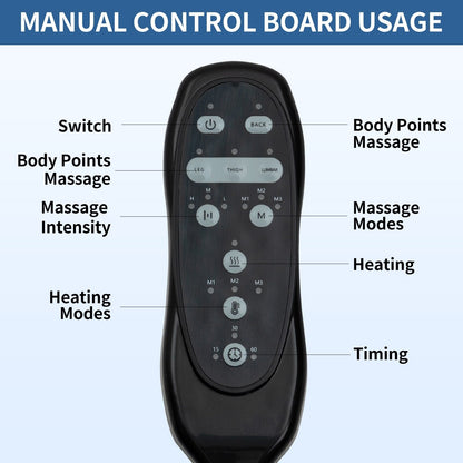 Poltrona reclinabile elettrica standard con massaggio completo del corpo e USB