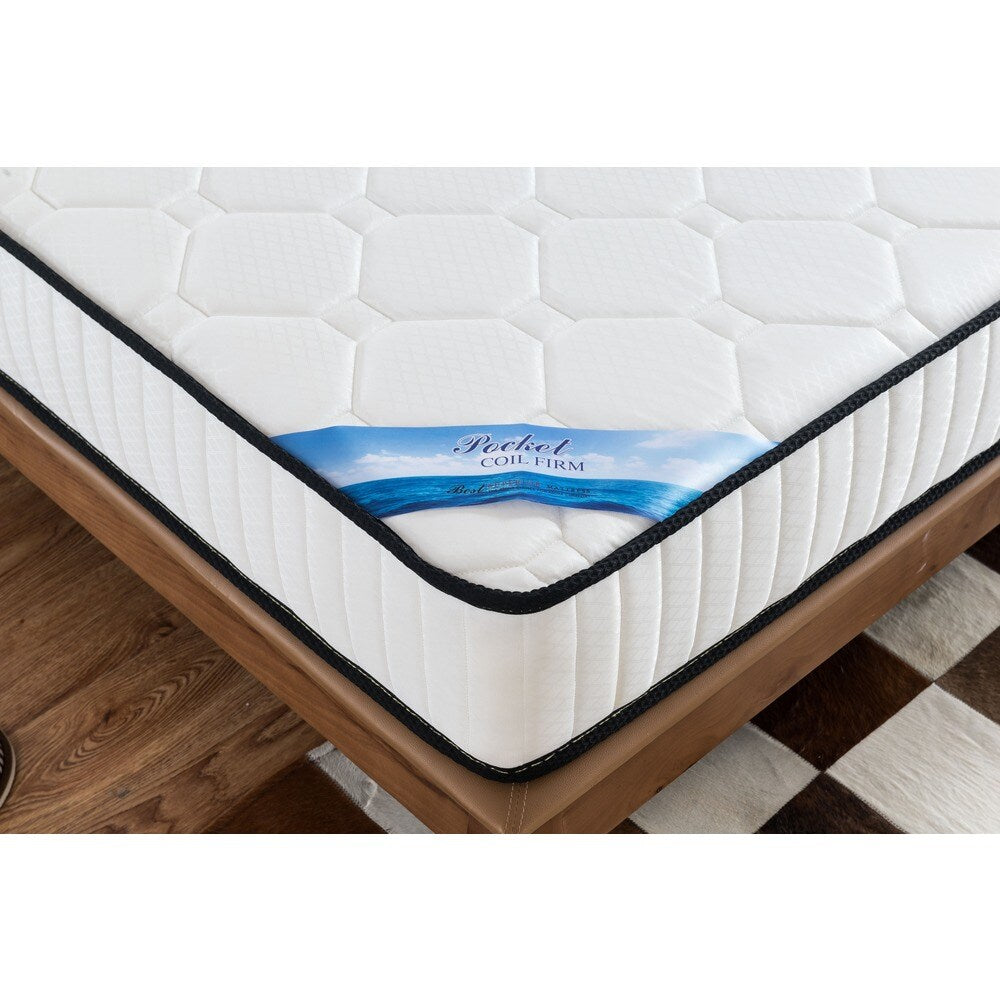 Materasso a molle insacchettate standard Queen-size di Roundhill Furniture