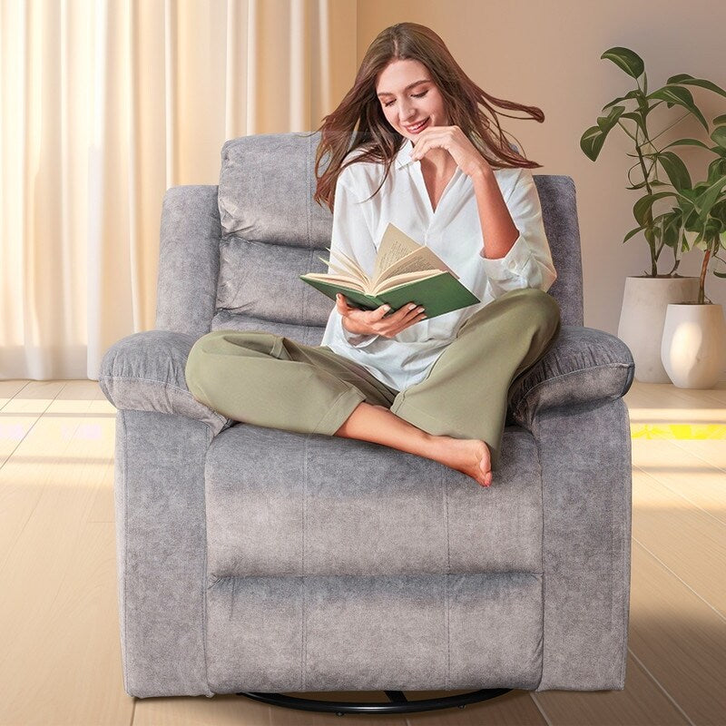 Poltrona reclinabile standard con funzione di oscillazione e rotazione per il soggiorno