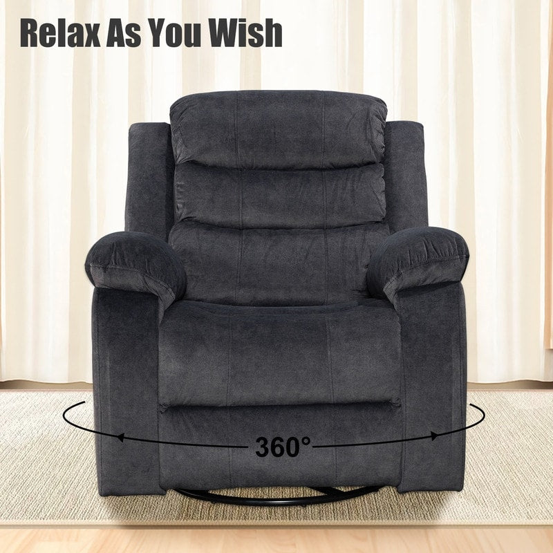 Poltrona reclinabile standard con funzione di oscillazione e rotazione per il soggiorno