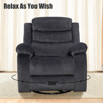 Poltrona reclinabile standard con funzione di oscillazione e rotazione per il soggiorno