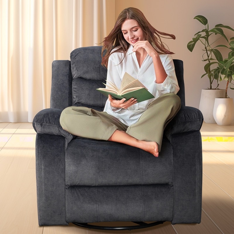 Poltrona reclinabile standard con funzione di oscillazione e rotazione per il soggiorno