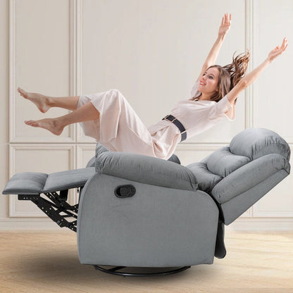 Poltrona reclinabile standard con funzione di oscillazione e rotazione per il soggiorno