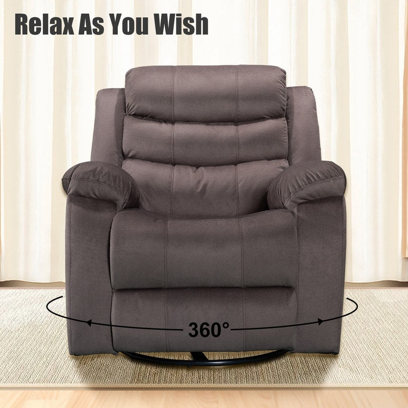 Poltrona reclinabile standard con funzione di oscillazione e rotazione per il soggiorno