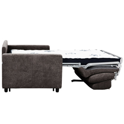 Divano letto matrimoniale Stearns &amp; Foster® Atillio da 80 pollici con materasso a molle insacchettate, marrone scuro