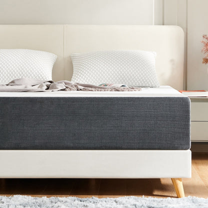 Materasso in memory foam in gel Stiku 10, taglia media, letto in scatola, a basso movimento, trasparente