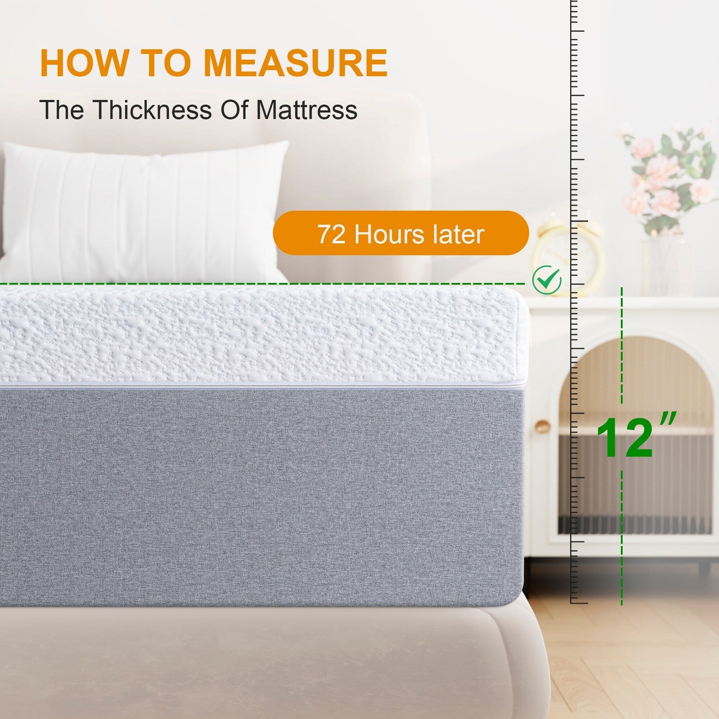 Materasso in memory foam rinfrescante Stiku da 12 pollici per un buon sonno, materasso in una scatola