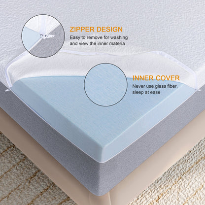 Materasso in memory foam rinfrescante Stiku da 12 pollici per un buon sonno, materasso in una scatola