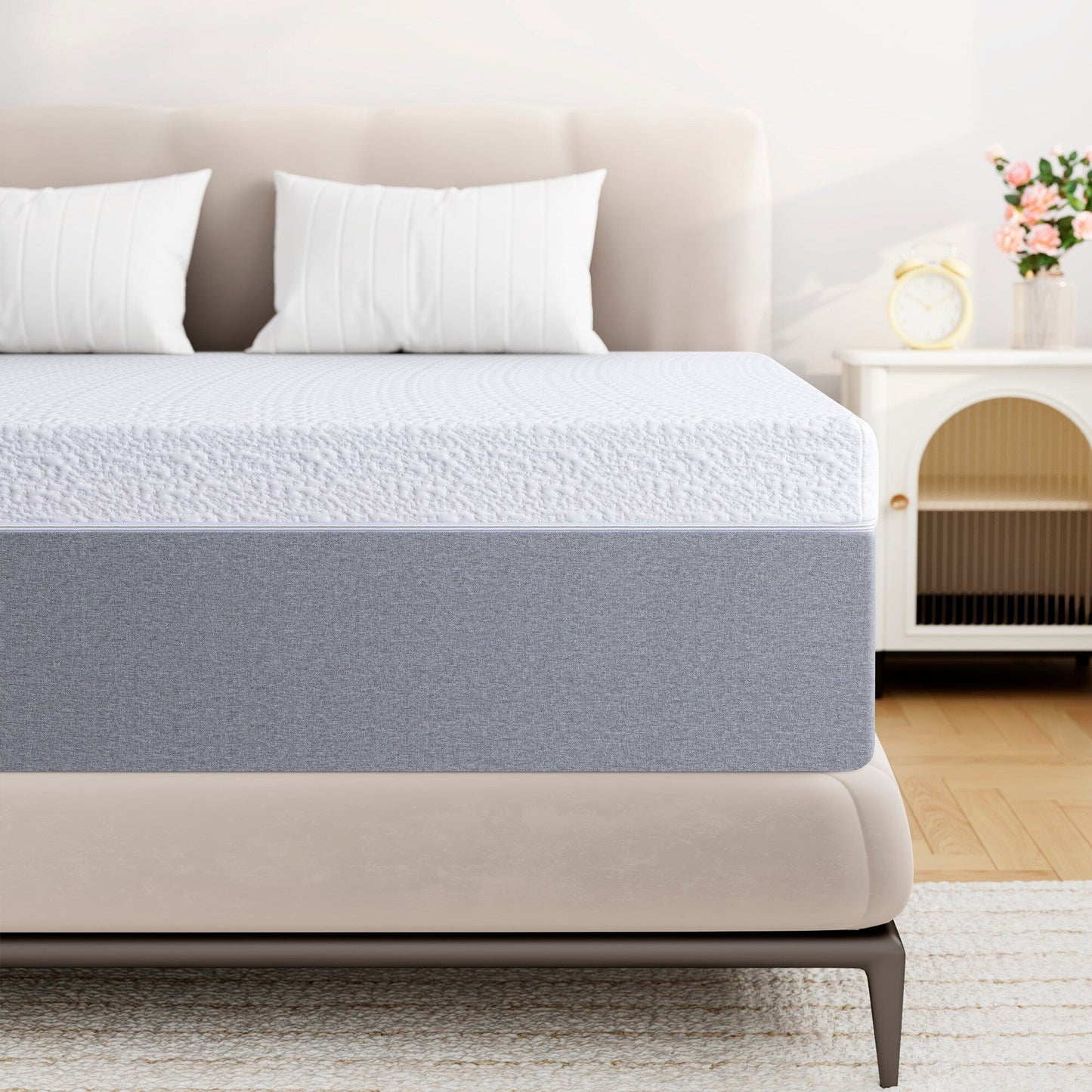 Materasso in memory foam rinfrescante Stiku da 12 pollici per un buon sonno, materasso in una scatola