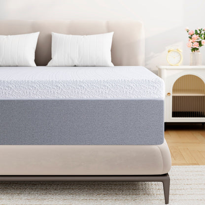 Materasso in memory foam rinfrescante Stiku da 12 pollici per un buon sonno, materasso in una scatola