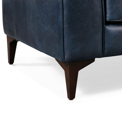 Divano Poly &amp; Bark Essex 89 - Vera pelle italiana pieno fiore