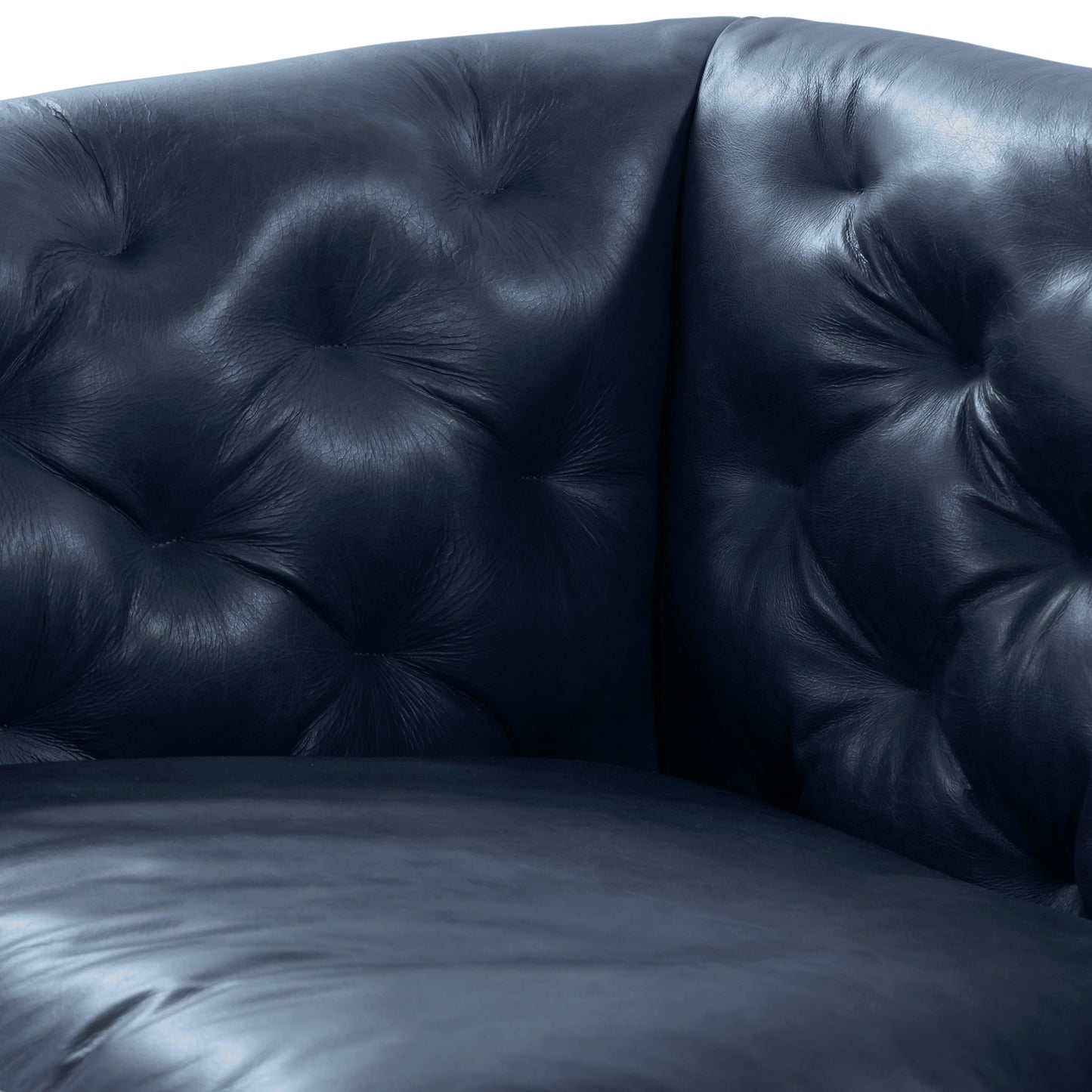 Divano Poly &amp; Bark Essex 89 - Vera pelle italiana pieno fiore