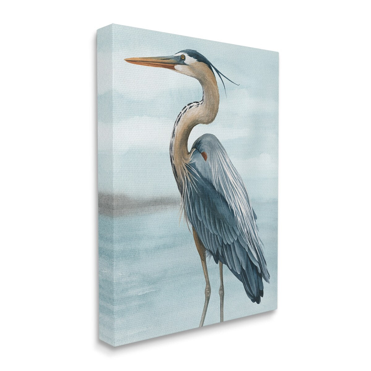 Stupell Heron Bird on Beach Canvas Wall Art Design di Grace Popp