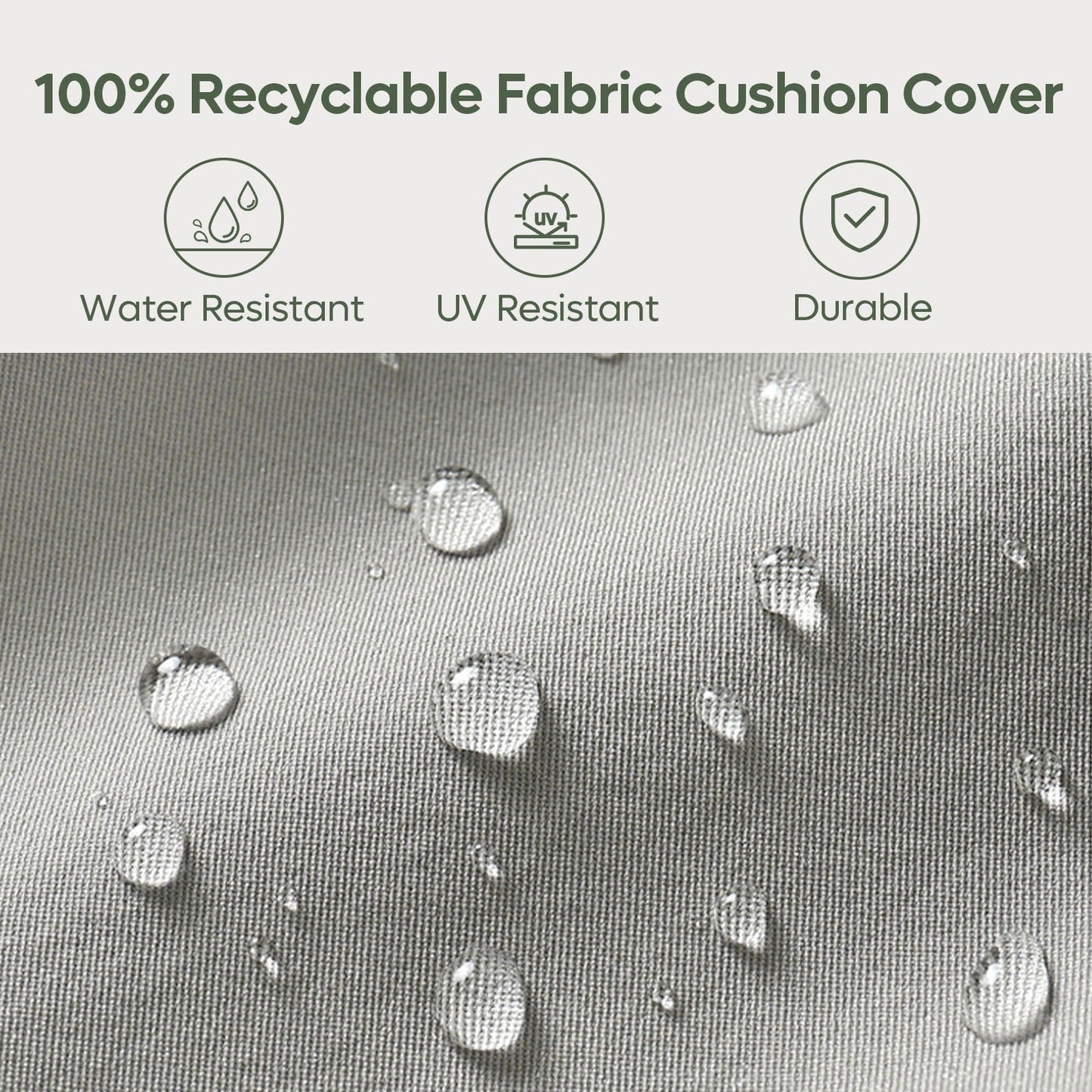 Set da conversazione per patio in alluminio da 4 pezzi e 5 posti con cuscini, tavolino da caffè a LED e divano