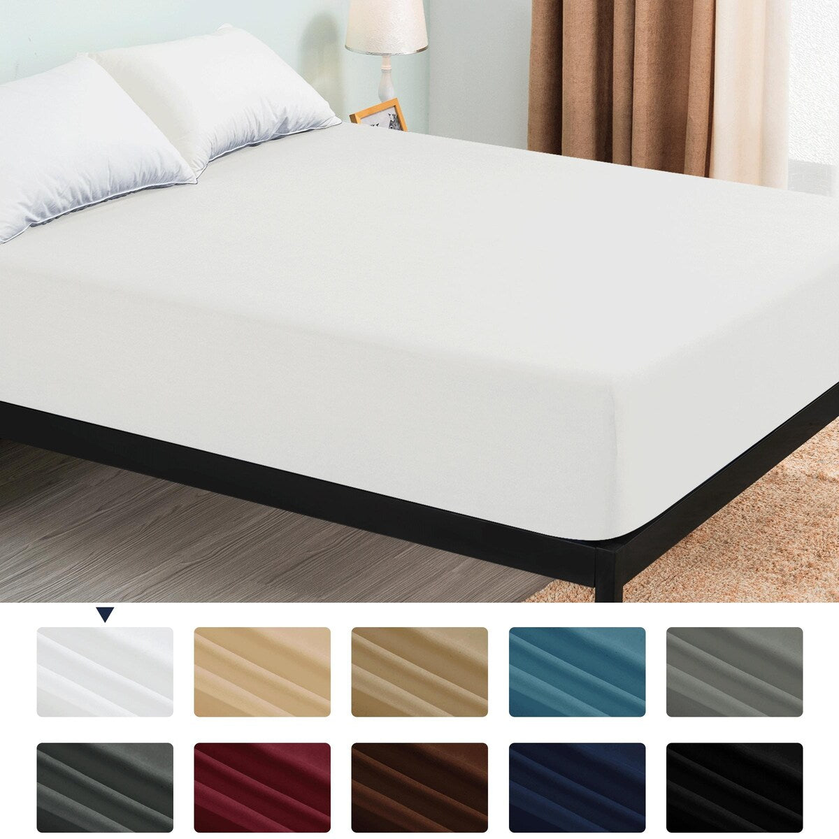 Lenzuolo con angoli con tasca profonda Subrtex Premium Microfibra da 15 pollici