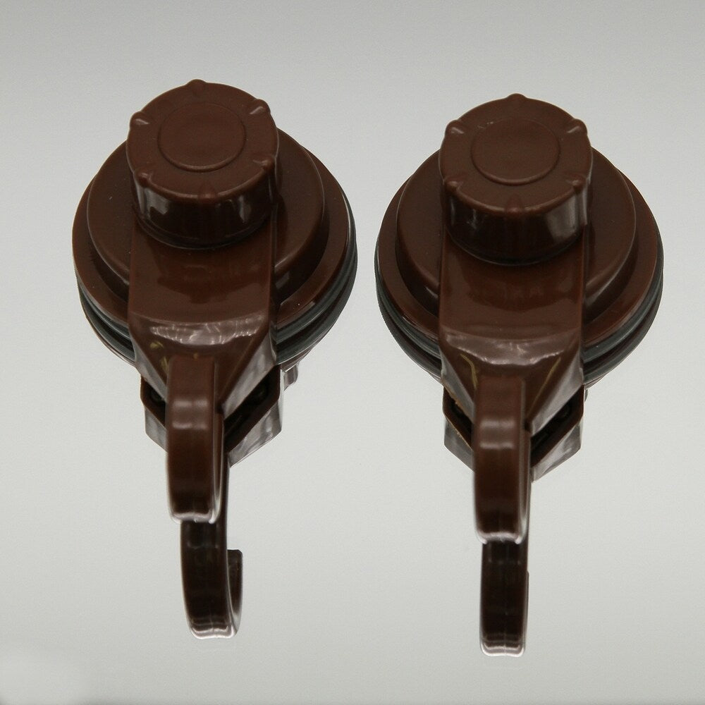 Ganci a ventosa per doccia e cucina, organizer per pareti in luffa, set da 2