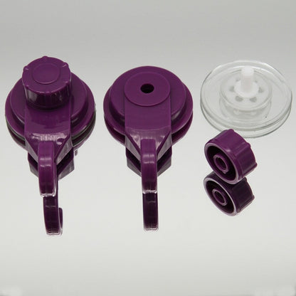 Ganci a ventosa per doccia e cucina, organizer per pareti in luffa, set da 2