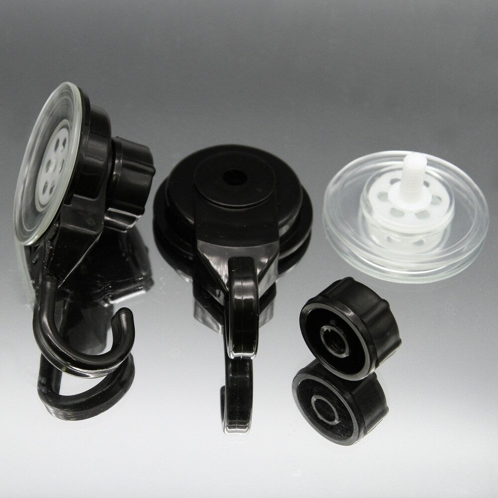 Ganci a ventosa per doccia e cucina, organizer per pareti in luffa, set da 2