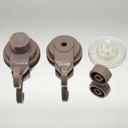 Ganci a ventosa per doccia e cucina, organizer per pareti in luffa, set da 2