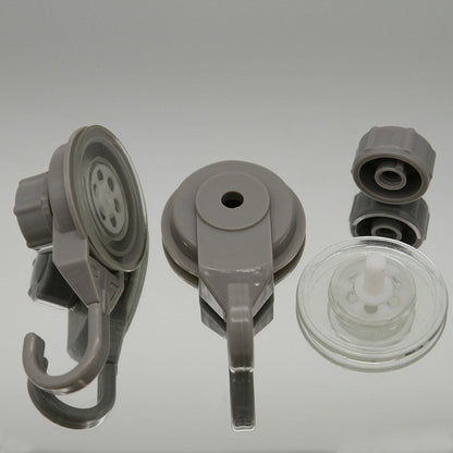 Ganci a ventosa per doccia e cucina, organizer per pareti in luffa, set da 2