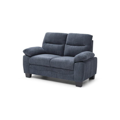 Divano dritto in poliestere con braccioli e cuscino Summerton da 59 pollici