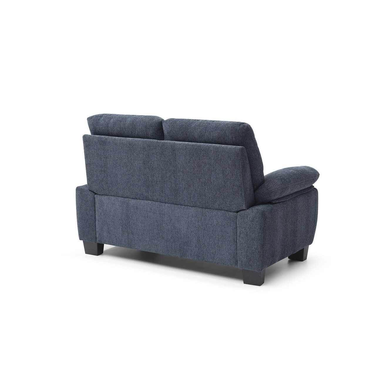 Divano dritto in poliestere con braccioli e cuscino Summerton da 59 pollici