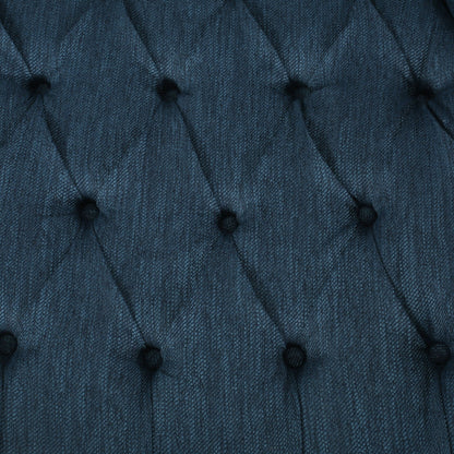 Poltrona reclinabile Sunapee in tessuto e legno di gomma con finiture a borchie di Christopher Knight Home