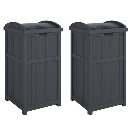 Suncast 30 Gallon Hideaway Trash, bidoni per rifiuti per esterni e cyberspazio