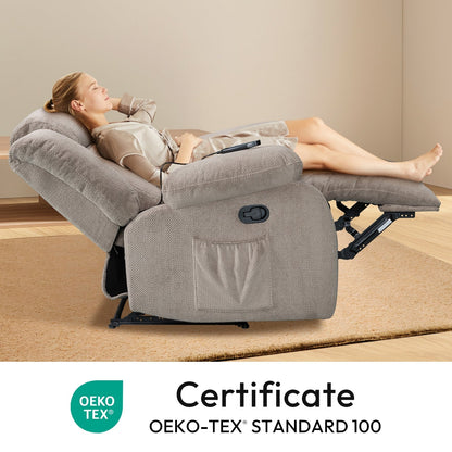 Poltrona reclinabile riscaldabile e massaggiante di dimensioni standard super confortevole