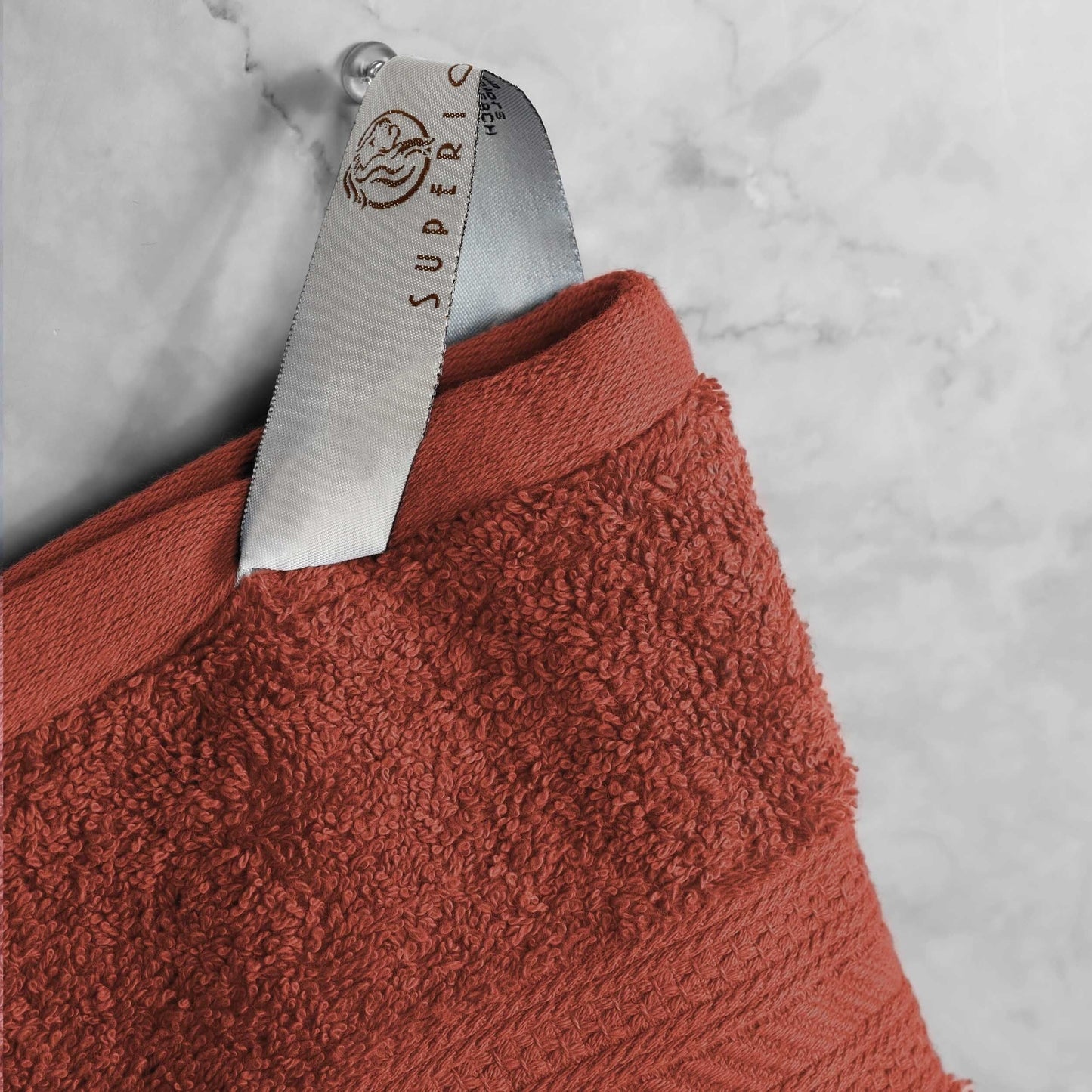 Set di asciugamani di qualità superiore in cotone pettinato a fibra lunga, 6 pezzi