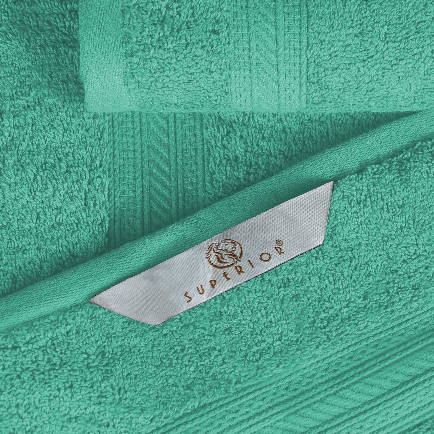 Set di asciugamani di qualità superiore in cotone pettinato a fibra lunga, 6 pezzi