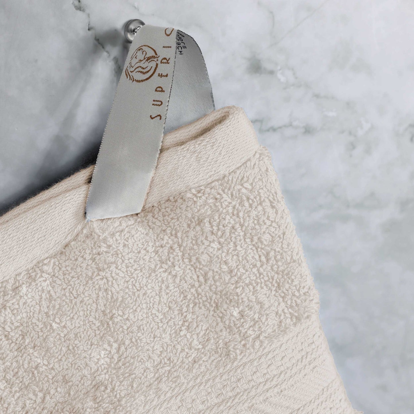 Set di asciugamani di qualità superiore in cotone pettinato a fibra lunga, 6 pezzi