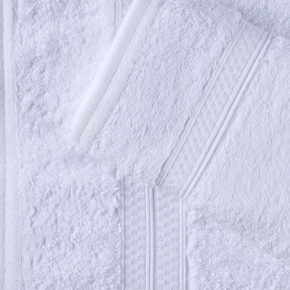 Set di asciugamani da bagno di qualità superiore, 8 pezzi, in rayon di bambù e cotone