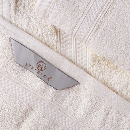 Set di asciugamani da bagno di qualità superiore, 8 pezzi, in rayon di bambù e cotone