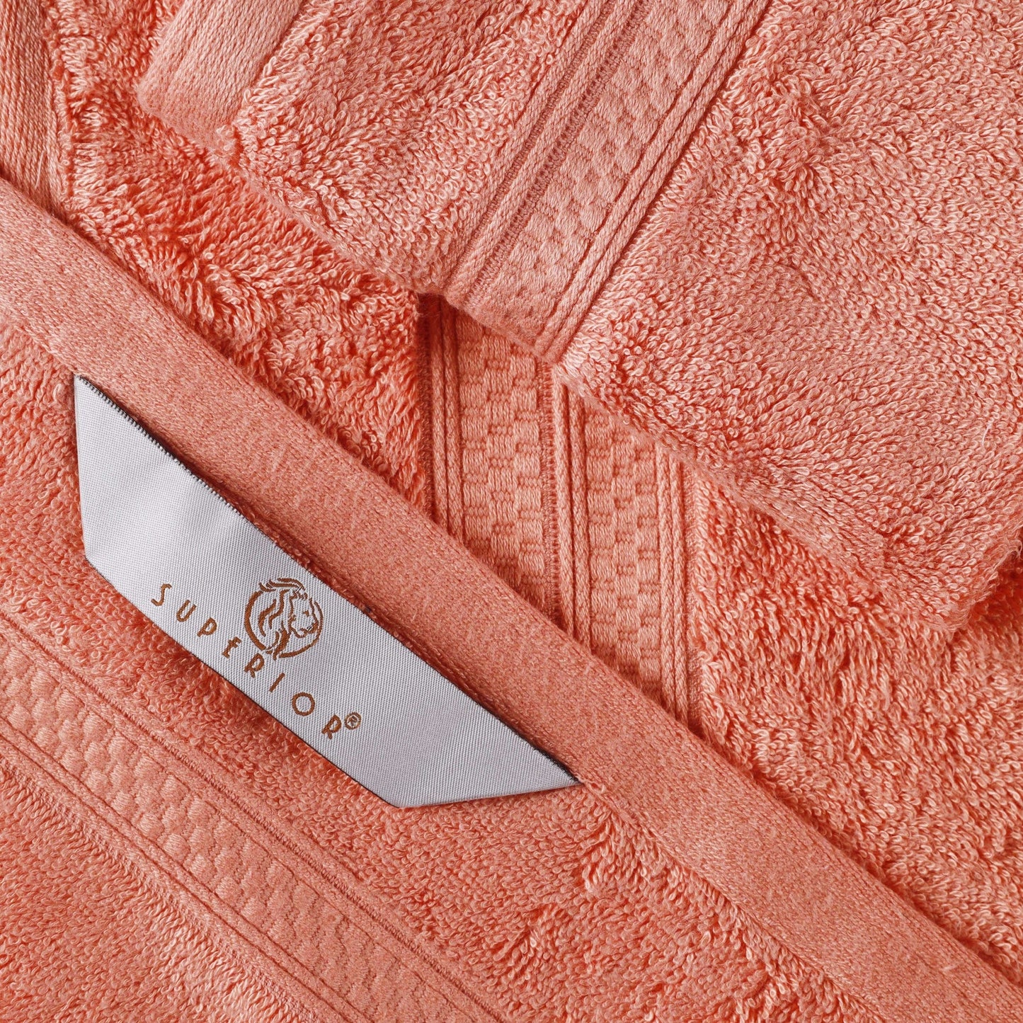 Set di asciugamani da bagno di qualità superiore, 8 pezzi, in rayon di bambù e cotone