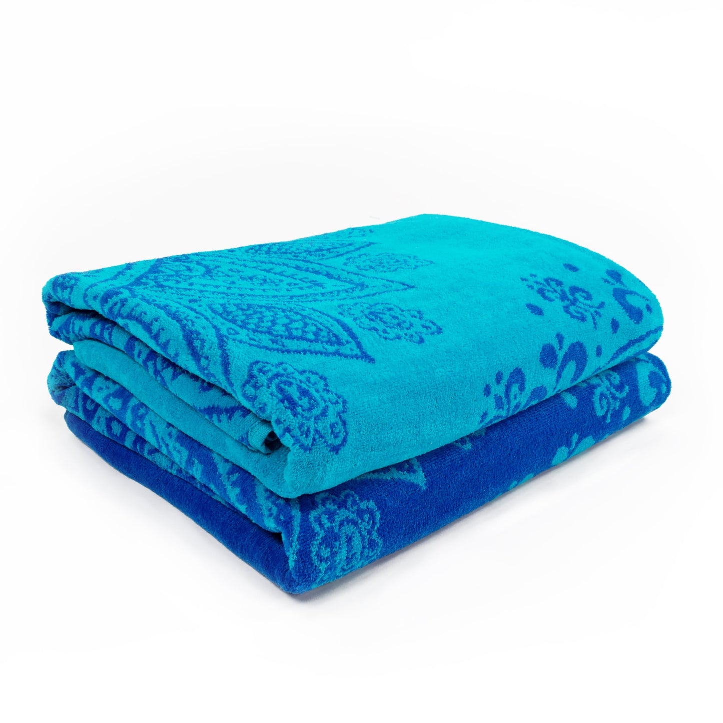 Set di teli mare oversize in cotone con motivo mandala floreale, 2 pezzi, di Superior