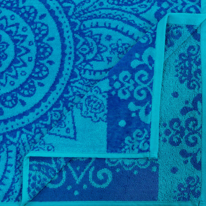 Set di teli mare oversize in cotone con motivo mandala floreale, 2 pezzi, di Superior