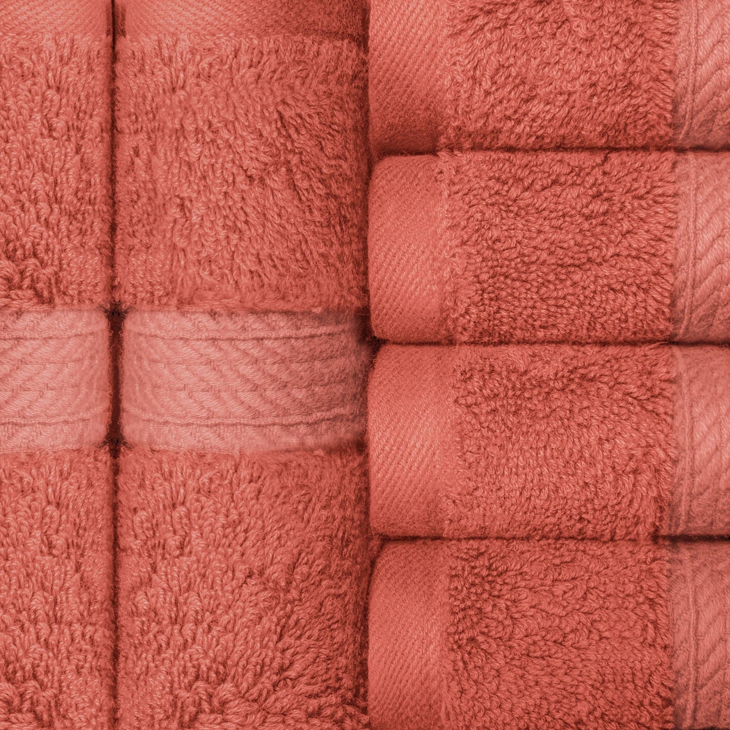 Set di 6 asciugamani per il viso in cotone egiziano di qualità superiore, pesanti