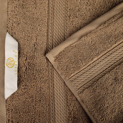 Set di asciugamani da 10 pezzi in cotone egiziano di qualità superiore, pesante e pesante