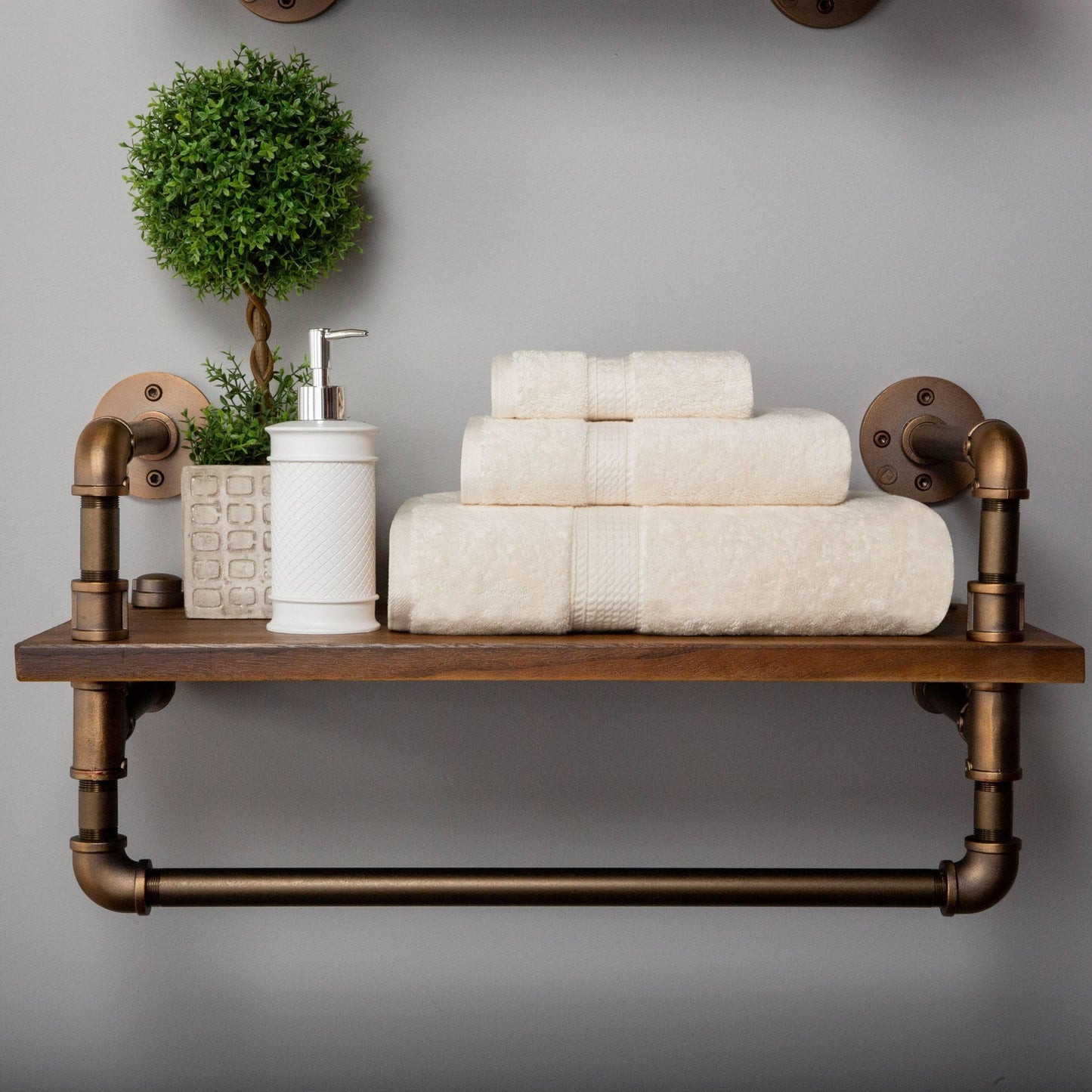 Set di asciugamani da 3 pezzi in cotone egiziano di qualità superiore, pesante e pesante