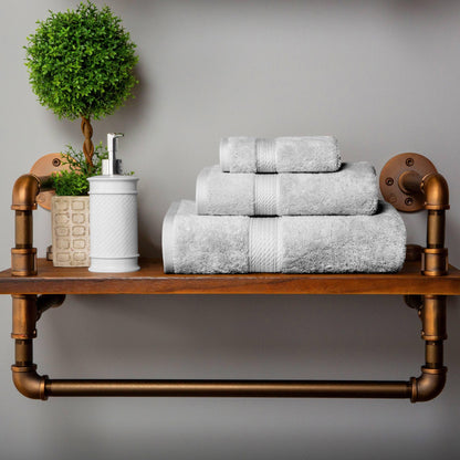 Set di asciugamani da 3 pezzi in cotone egiziano di qualità superiore, pesante e pesante