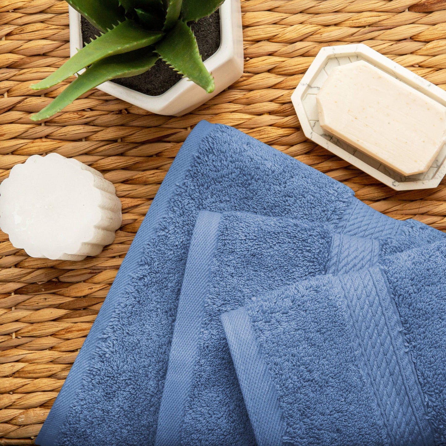 Set di asciugamani da 3 pezzi in cotone egiziano di qualità superiore, pesante e pesante