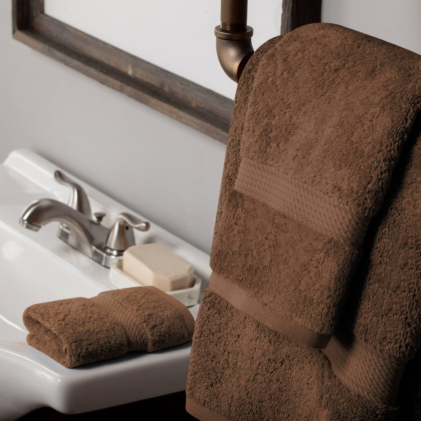 Set di asciugamani da 3 pezzi in cotone egiziano di qualità superiore, pesante e pesante